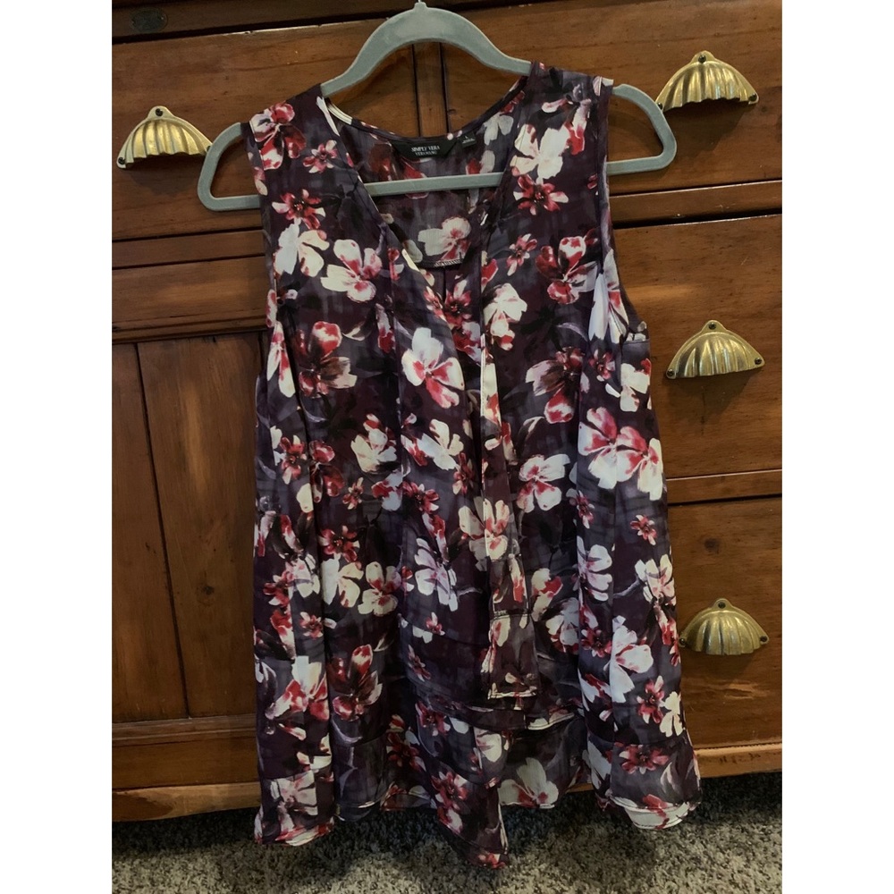 Simply Vera Vera Wang Floral Blouse